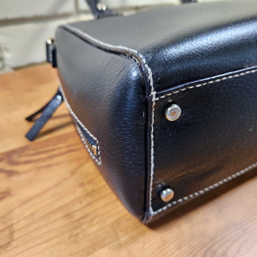 Kate Spade Alessa Black Leather Shoulder Bag Purse - Picture 9 of 14